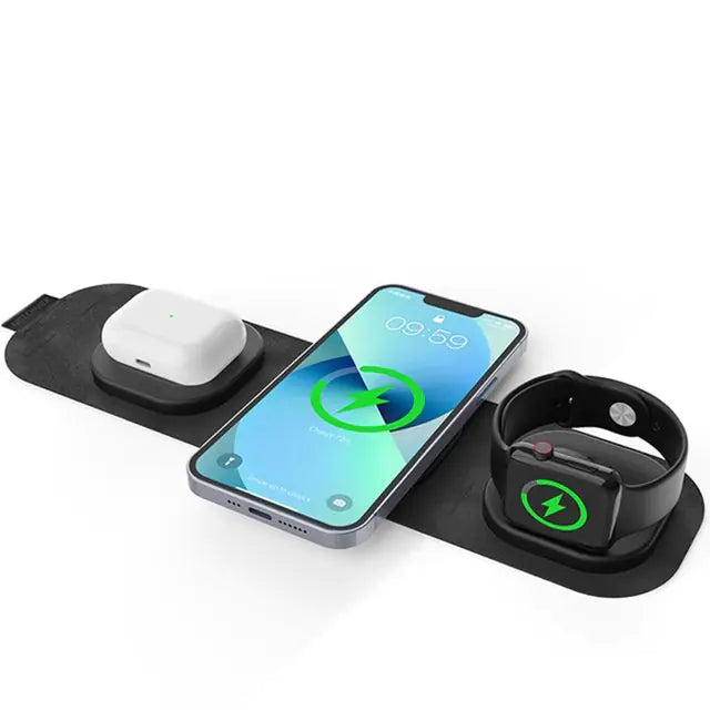 30W 3 In 1 Magnetic Wireless Charger Pad For iPhone